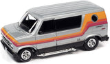 Johnny Lightning 2021 Boogie Vans 1976 Dodge and 1977 Ford Set 1/64 Release 4 B