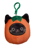 Squishmallows 3.5" Clip-On Calio the Cat in Pumpkin