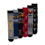 Yellowstone Mens 6 Pack Socks