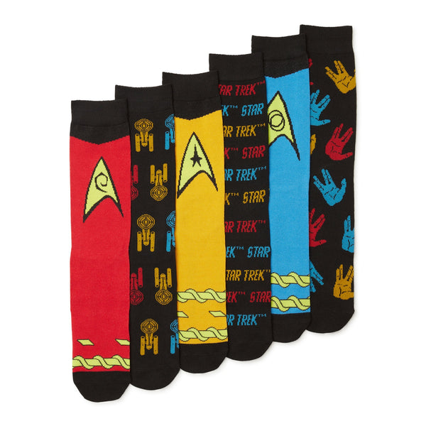 Star Trek Universe Mens 6 Pack Socks