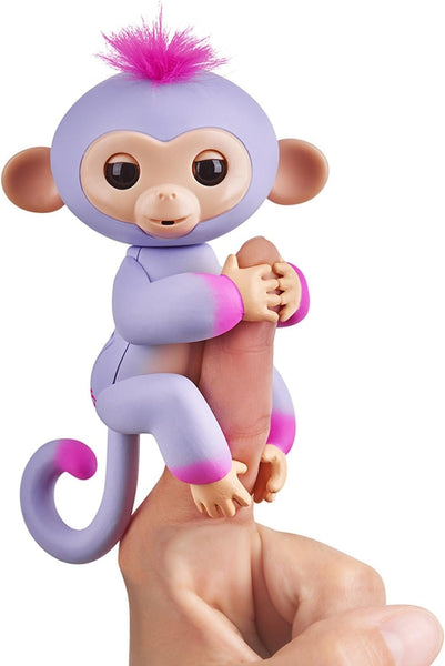 Fingerlings Interactive Baby Monkey Sydney (Purple with Pink Accents)