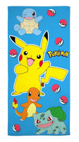 Pokemon Pikachu Starters Beach Towel