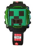 Minecraft Flashing LCD Watch Chrome Face