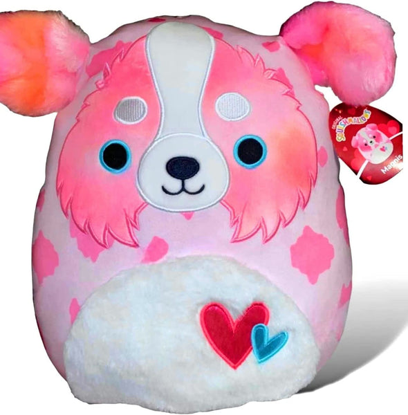 Squishmallows 4.5" Valentines Magnis the Australian Shepherd with Hearts