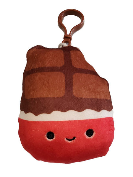 Squishmallows 3.5" Clip-On Paulton the Chocolate Bar