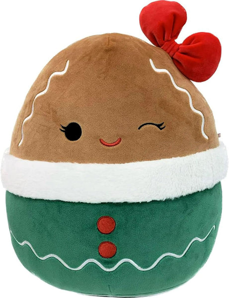 Squishmallows 12" Gina the Gingerbread with Bow