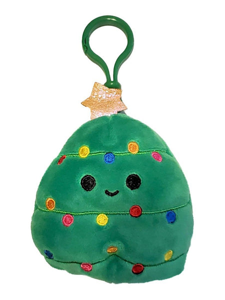 Squishmallows 3.5" Clip-On Carol the Christmas Tree