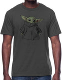 Star Wars Mandalorian Grogu Baby Yoda Grey T-Shirt