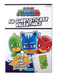 PJ Masks 16 Giant Sticker Valentines