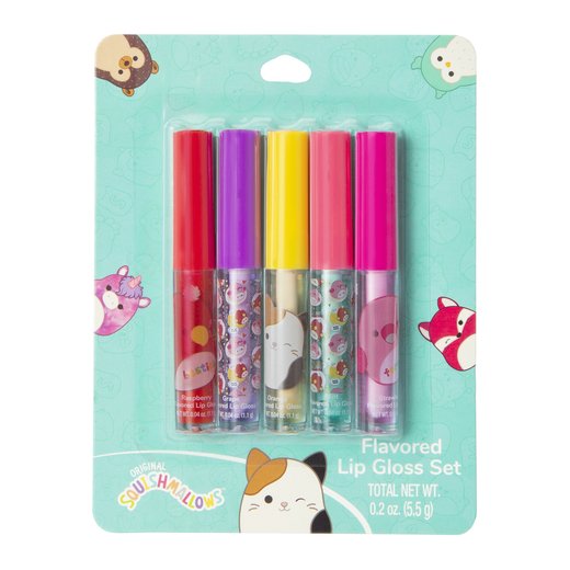 Squishmallows Flavored Lip Gloss 5 Pack