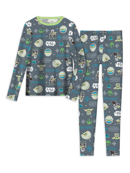 Cuddl Duds Star Wars Mandalorian Boys Thermal Underwear Set Small 6-7