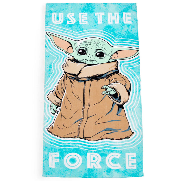 Star Wars Baby Yoda Use the Force Beach Towel