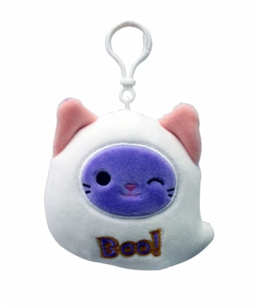 Squishmallows 3.5" Clip-On Halloween Gerik the Ghost Boo!