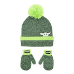 Star Wars Baby Yoda Boys Beanie Hat and Mitten Set