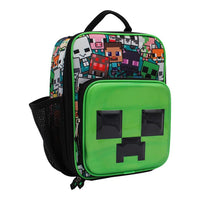 Minecraft Peeking In Lunch Box with Side Pocket