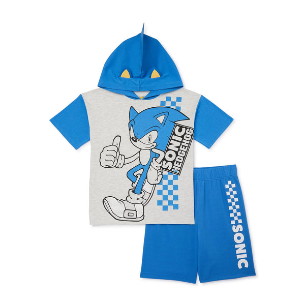 Sonic the Hedgehog Boys Hooded Top and Short Set