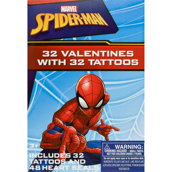 Spider-Man 32 Valentines with Tattoos