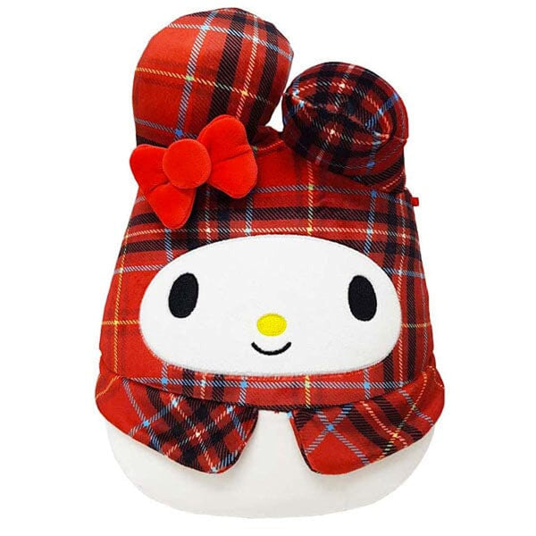 Squishmallows 8" Hello Kitty My Melody Red Plaid