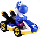 Hot Wheels Mario Kart Blue Yoshi Standard Kart