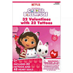 Gabby's Dollhouse 32 Valentines with Tattoos