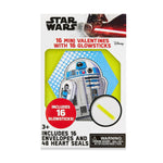 Star Wars Classic 16 Mini Valentines with Glowsticks