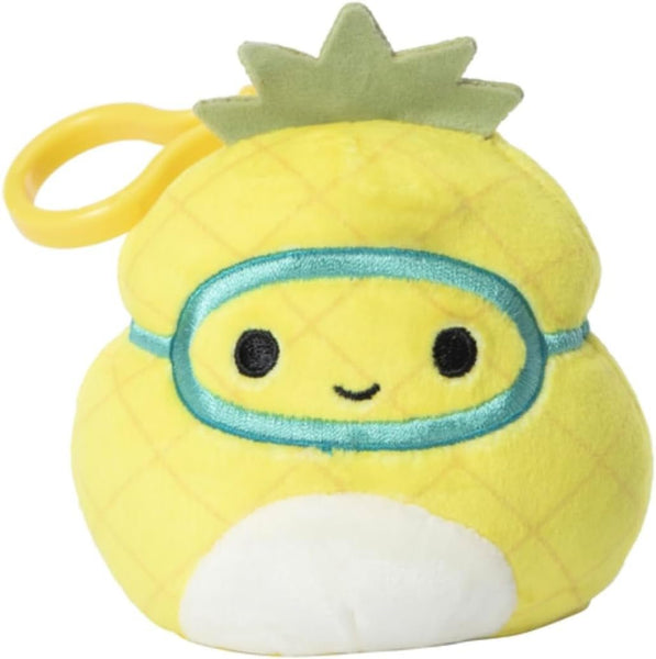 Squishmallows 3.5" Clip-On Maui the Pineapple with Goggles