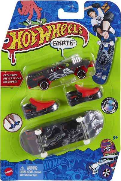 Hot Wheels Skate Tony Hawk Car and Fingerboard Set Cruise Bruiser HGT75