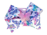 JoJo Siwa Large Cheer Hair Bow White Purple Butterfly