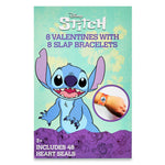 Stitch 8 Valentines Cards with Slap Bracelets