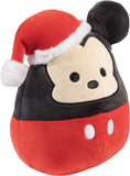 Squishmallows 8" Disney Mickey Mouse with Santa Hat