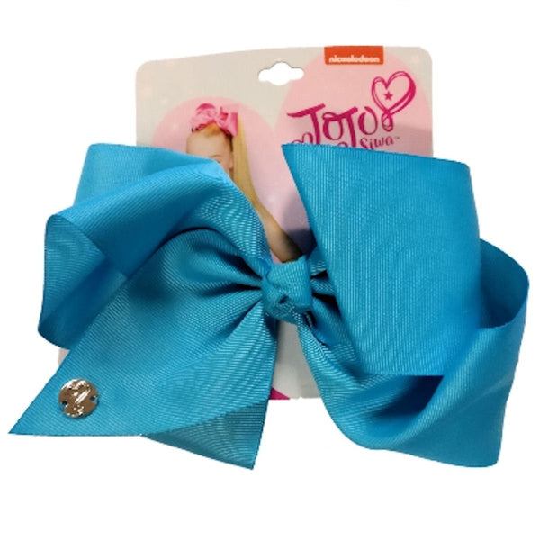 JoJo Siwa Large Cheer Hair Bow Solid Blue