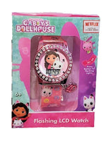 Gabby's Dollhouse Flashing LCD Watch with Dangle Charm