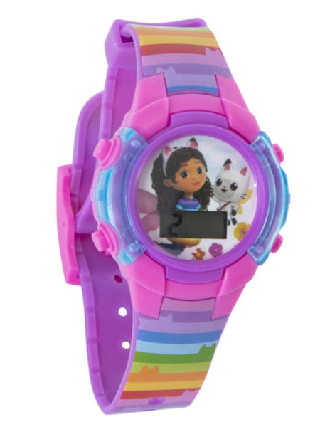 Gabby's Dollhouse Rainbow Flashing LCD Watch