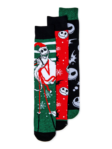 Nightmare Before Christmas Men's Socks, 3-Pack