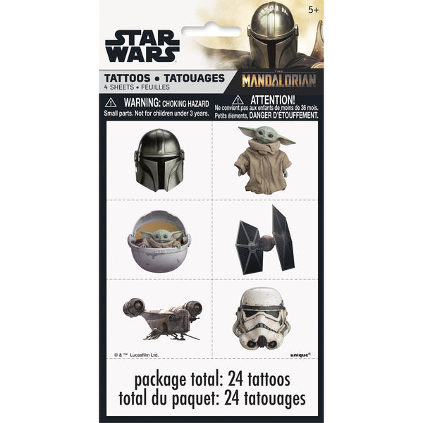 Star Wars the Mandalorian Baby Yoda Temporary Tattoos