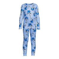 Sonic the Hedgehog Boys Allover Print Tight Fit Pajama