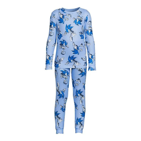 Sonic the Hedgehog Boys Allover Print Tight Fit Pajama