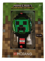 Minecraft Flashing LCD Watch Chrome Face