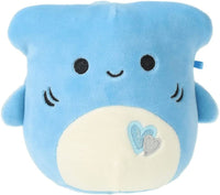 Squishmallows 4.5" Valentines Nitro The Shark with Hearts