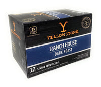 Yellowstone Ranch House Dark Roast Coffee K-Cups - 12 pods