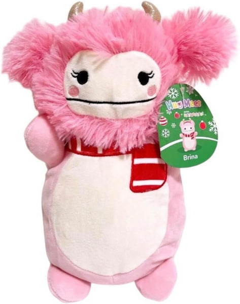 Squishmallows 10" Hug Mees Brina the Bigfoot with Scarf