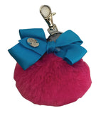 JoJo Siwa Faux Fur Pom Keychain w/Bow