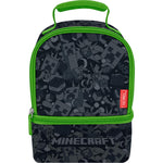 Minecraft Thermos Kids Dual Compartment Lunch Box Black