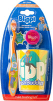 Blippi Kids Toothbrush Kit with Cover and Cup, 3PC