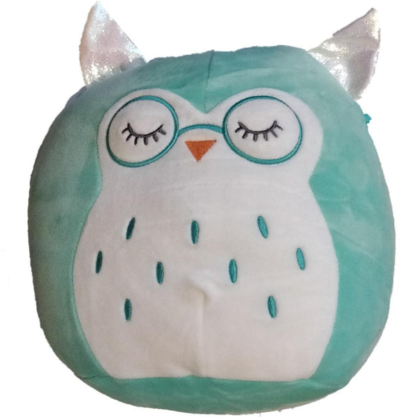 Squishmallows 8" Winston Teal Owl with Glasses