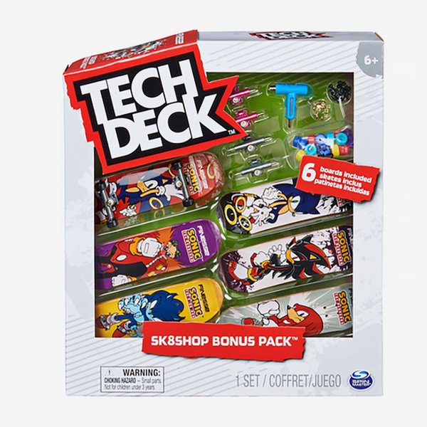 Tech Deck Mini Fingerboards Sonic the Hedgehog 6 Pack