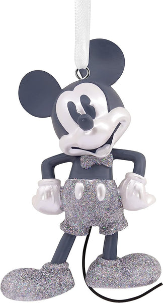 Hallmark Disney 100th Anniversary Silver Mickey Mouse Ornament