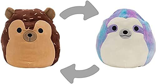 Squishmallows 5” Flip-A-Mallows Hans Hedgehog/Shari Sloth