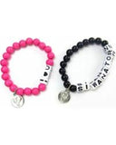 JoJo Siwa Stretch Bead Word Bracelets Set of 2