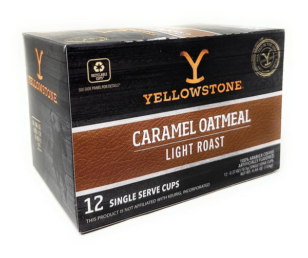 Yellowstone Caramel Oatmeal Light Roast Coffee K-Cups - 12 pods